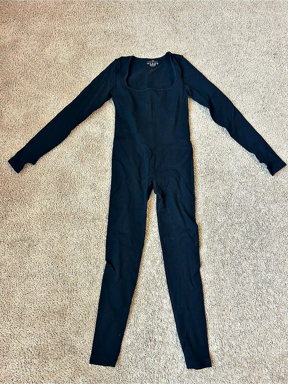 Black Long Sleeve Shape Wear Bodysuit